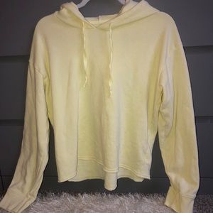 Neon Yellow Crop Sweater